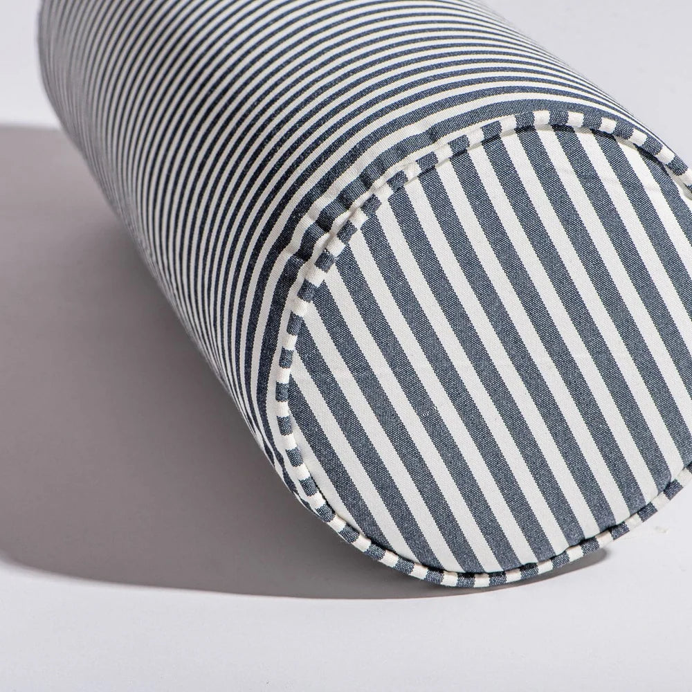 THE BOLSTER PILLOW in Laurens Navy Stripe from Business & Pleasure Co
