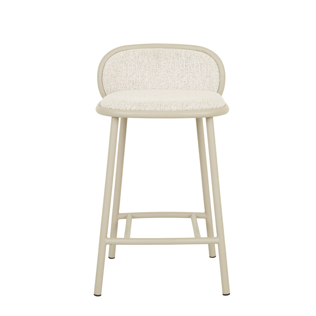 Pebble Barstool in Frosted Beige-Matt Cashmere by GlobeWest at Darling & Domain