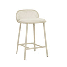 Pebble Barstool in Frosted Beige-Matt Cashmere by GlobeWest at Darling & Domain