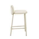 Pebble Barstool in Frosted Beige-Matt Cashmere by GlobeWest at Darling & Domain