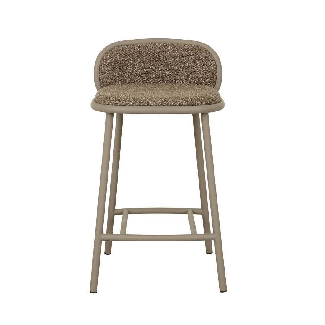 Pebble Barstool in Shiitake-Matt Latte by GlobeWest at Darling & Domain
