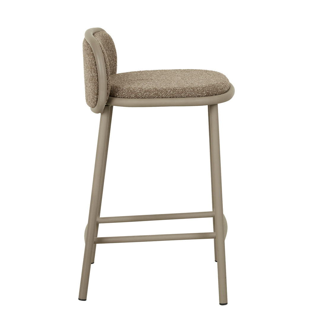 Pebble Barstool in Shiitake-Matt Latte by GlobeWest at Darling & Domain