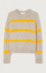 PULLOVER BYM18C in Misty Striped Jam by American Vintage