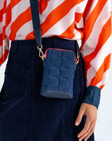 BAKER PHONE BAG in French Navy by Elms and King
