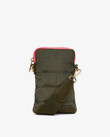 BAKER PHONE BAG in Khaki by Elms and King