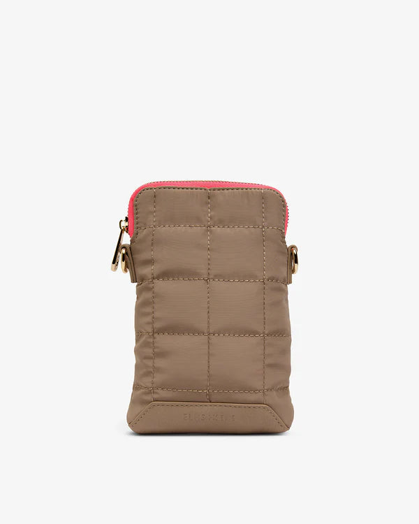BAKER PHONE BAG in Taupe by Elms and King