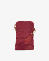 BAKER PHONE BAG in Burgundy by Elms and King