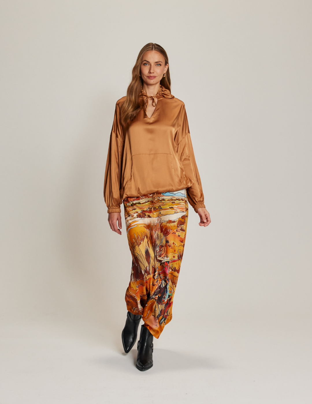 Blakely Slip Skirt in Rodeo by ME369