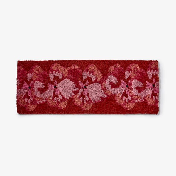 LONG DOOR MAT | Pansy Pink