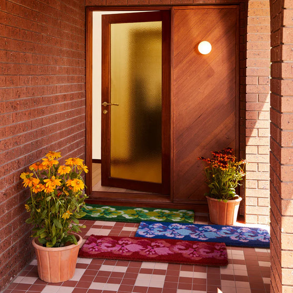 LONG DOOR MAT | Pansy Pink