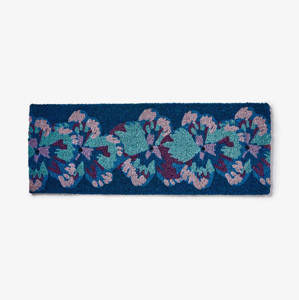 LONG DOOR MAT | Pansy Blue
