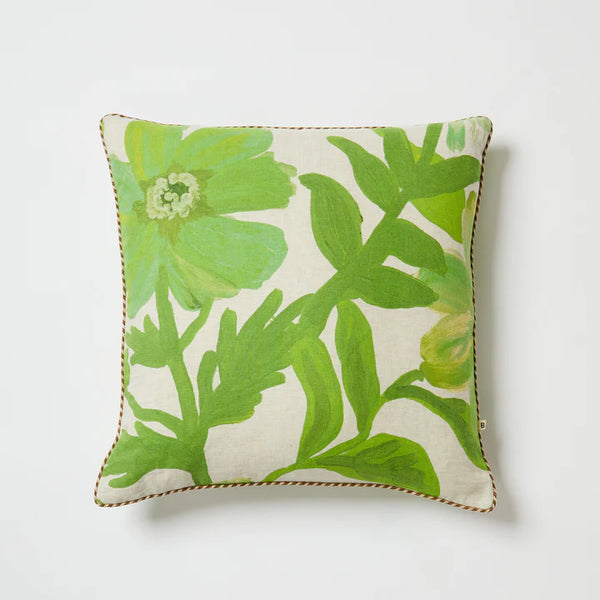 CORNFLOWER GREEN CUSHION 60cm