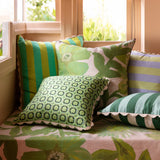 CORNFLOWER GREEN CUSHION 60cm