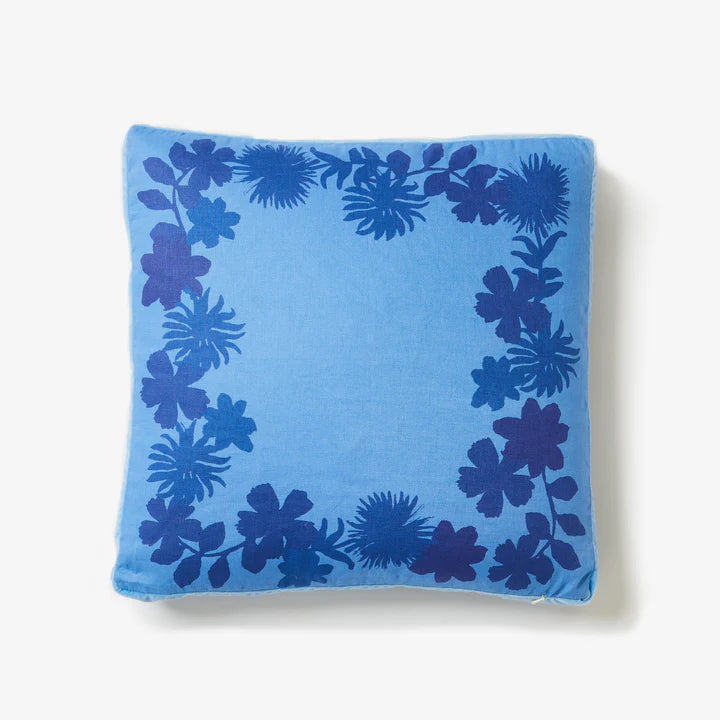 FLORA BLUE CUSHION 50cm from Bonnie and Neil