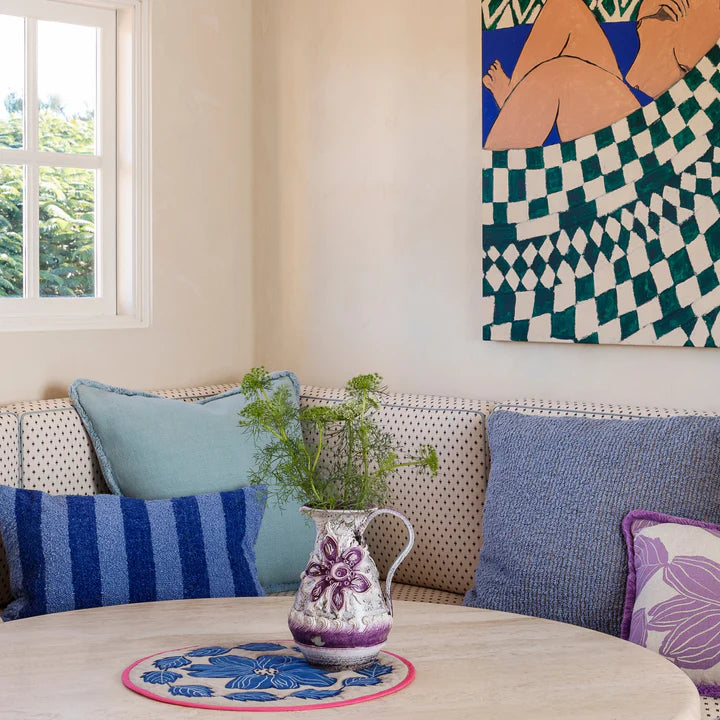 LEVAN BLUE CUSHION 60cm - Darling & Domain