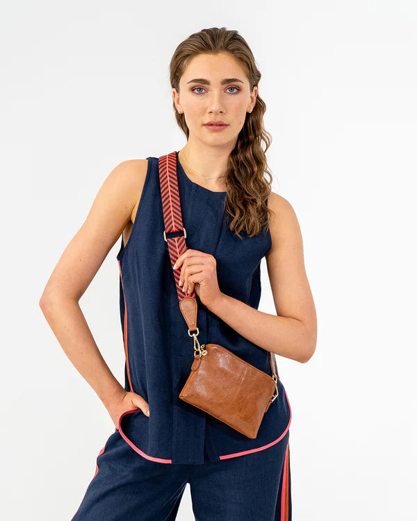 BOWERY PETITE in Tan Pebble by Elms and King