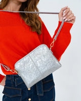 BOWERY WALLET in Silver Crinkle by Elms and King