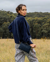 BOWERY WALLET in French Navy by Elms and King