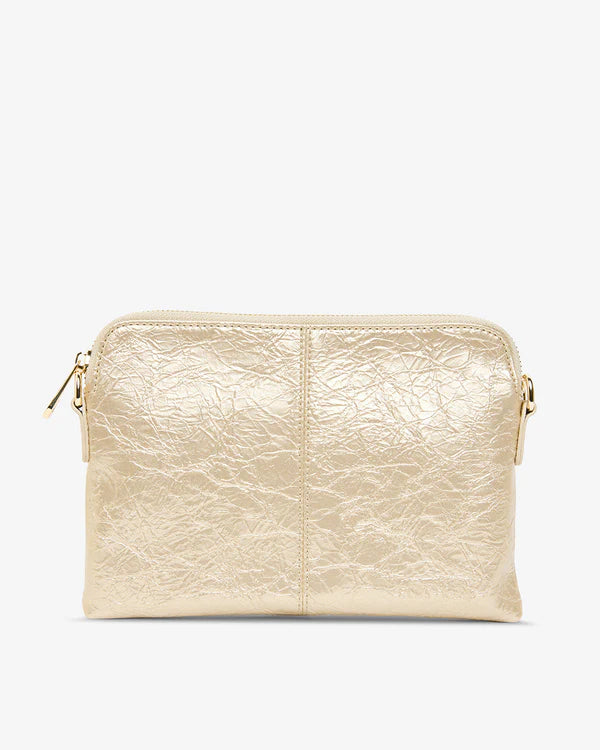 BOWERY WALLET in Light Gold Crinkle by Elms and King