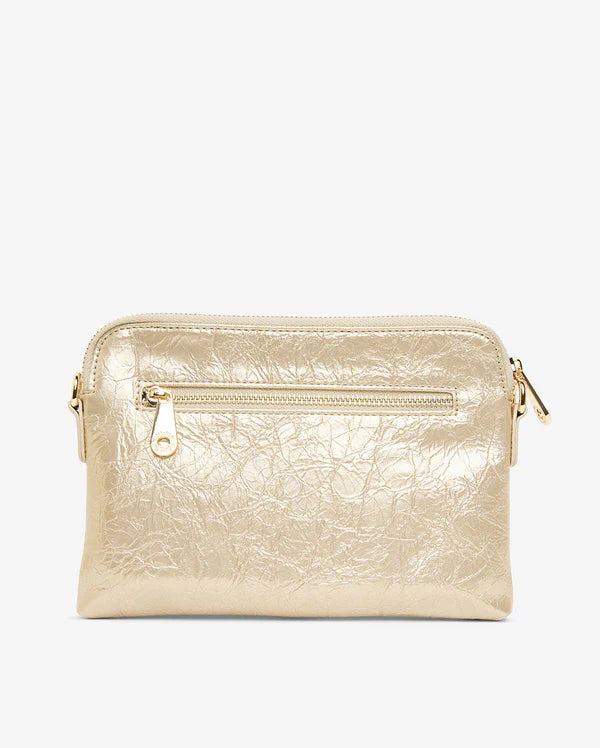 BOWERY WALLET in Light Gold Crinkle by Elms and King