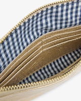 BOWERY WALLET in Light Gold Crinkle by Elms and King