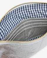BOWERY WALLET in Silver Crinkle by Elms and King
