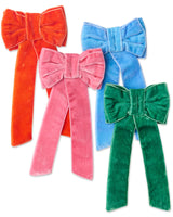 BOWS OF JOY VELVET NAPKIN HOLDER | 4P SET