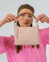 BRIDGET BAG | Blush Snake