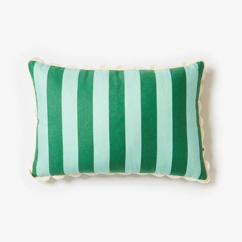 BOLD STRIPE VERDE CUSHION 60x40cm from Bonnie and Neil