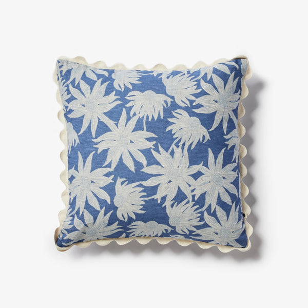 FLANNEL FLOWER BLUE CUSHION 50CM from Bonnie and Neil