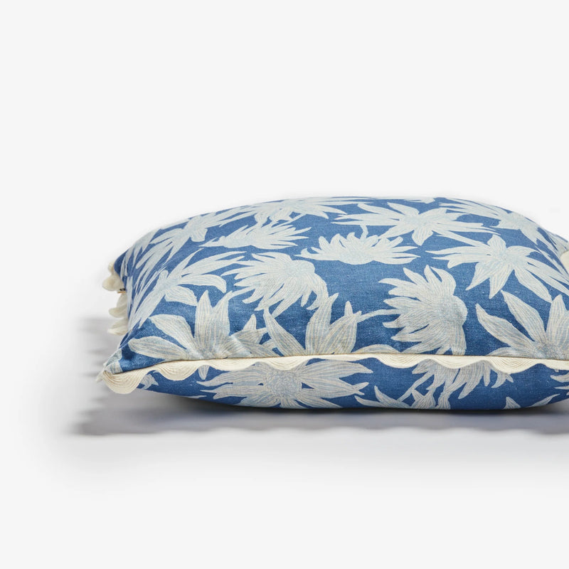 FLANNEL FLOWER BLUE CUSHION 50CM from Bonnie and Neil