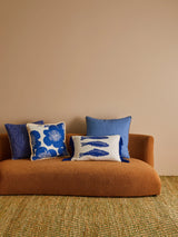 SARDINES BLUE CUSHION - 60cm x 40cm from Bonnie and Neil