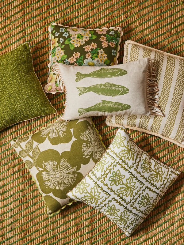 SARDINES KHAKI CUSHION | 60cm x 40cm