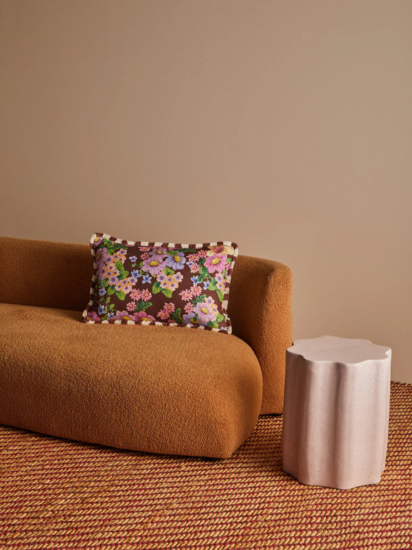 BUTTERCUP BROWN CUSHION - 60cm x 40cm from Bonnie and Neil
