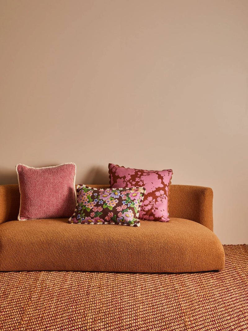 BUTTERCUP BROWN CUSHION - 60cm x 40cm from Bonnie and Neil