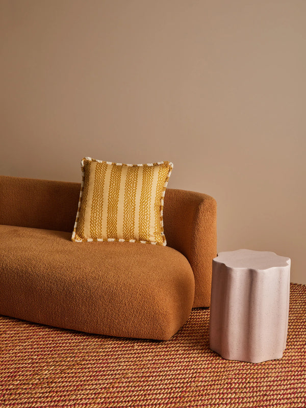 MINI WAVE CARAMEL CUSHION - 50cm from Bonnie and Neil