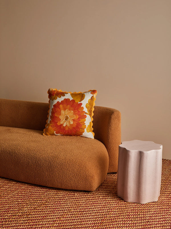 DAHLIA ORANGE CUSHION - 50cm from Bonnie and Neil
