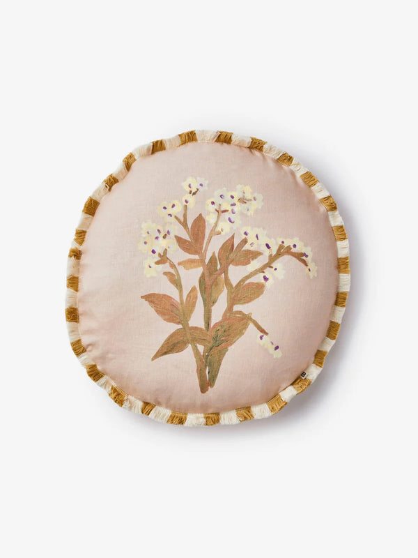 FORGET ME NOT CARAMEL ROUND CUSHION - 50cm from Bonnie and Neil
