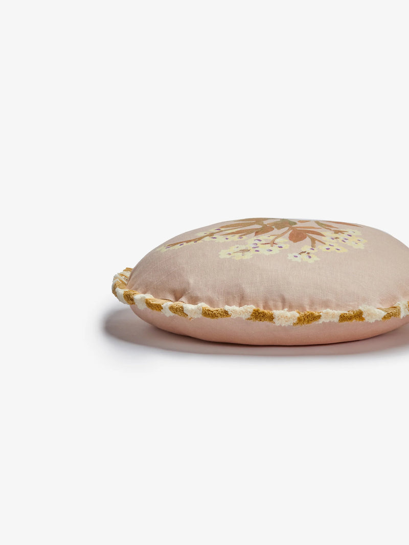 FORGET ME NOT CARAMEL ROUND CUSHION - 50cm from Bonnie and Neil