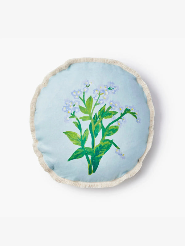 FORGET ME NOT BLUE ROUND CUSHION - 50cm from Bonnie and Neil