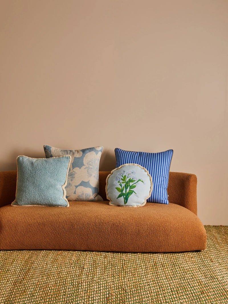 FORGET ME NOT BLUE ROUND CUSHION - 50cm from Bonnie and Neil
