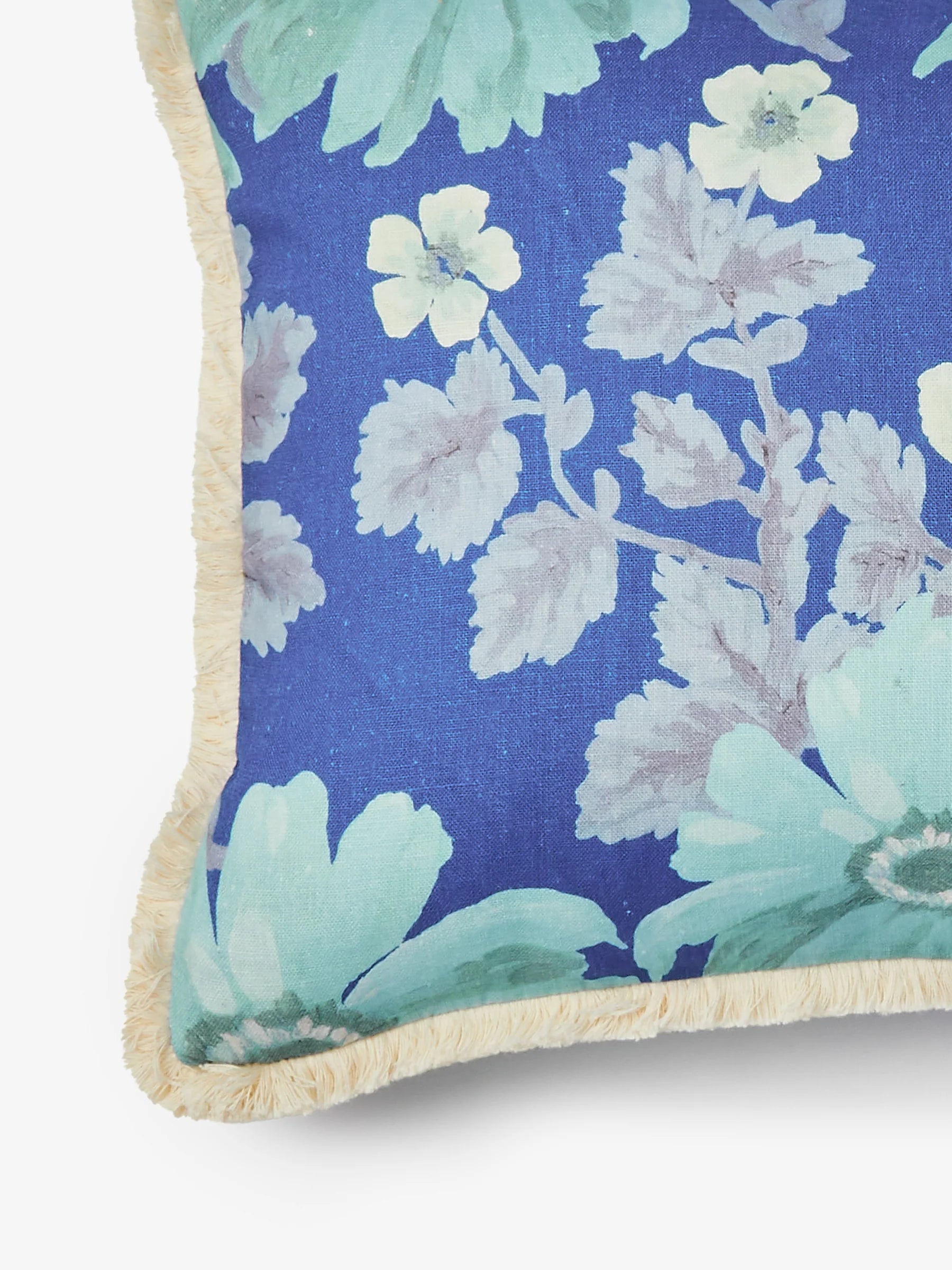 MARIGOLD BLUE LINEN CUSHION - 60cm x 40cm from Bonnie and Neil