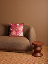WILD PANSY PINK LINEN CUSHION - 50cm from Bonnie and Neil