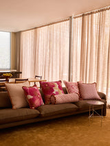 WILD PANSY PINK LINEN CUSHION - 50cm from Bonnie and Neil