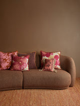 WILD PANSY PINK LINEN CUSHION - 50cm from Bonnie and Neil
