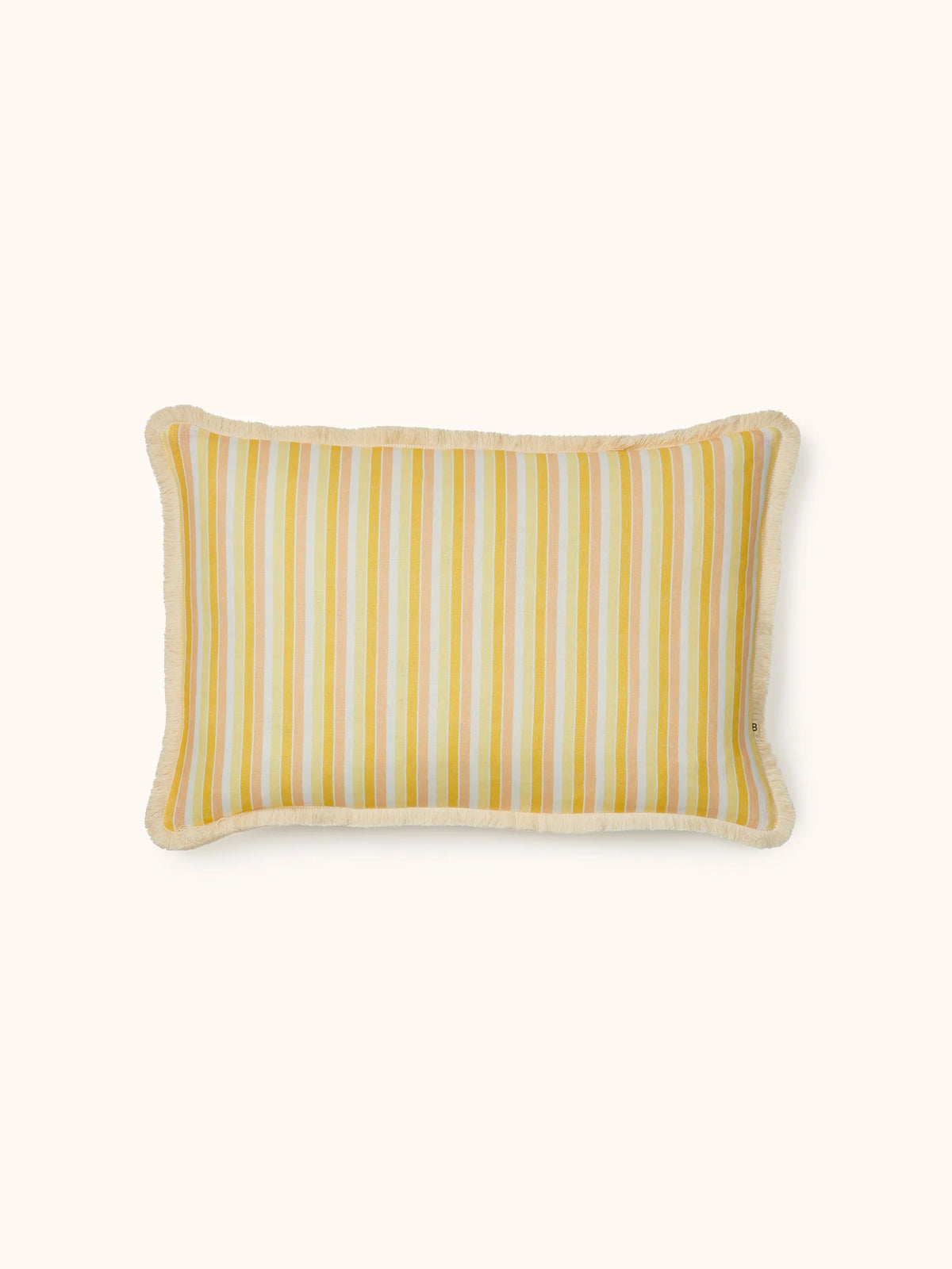 GARDEN STRIPE YELLOW CUSHION in 60cmx40cm from Bonnie and Neil