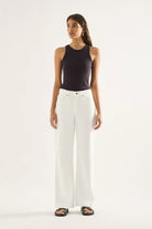 REN HIGH FLARE JEAN in Snow White from Outland Denim