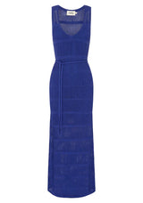 CARMEN KNIT MIDI DRESS | Sodalite Blue