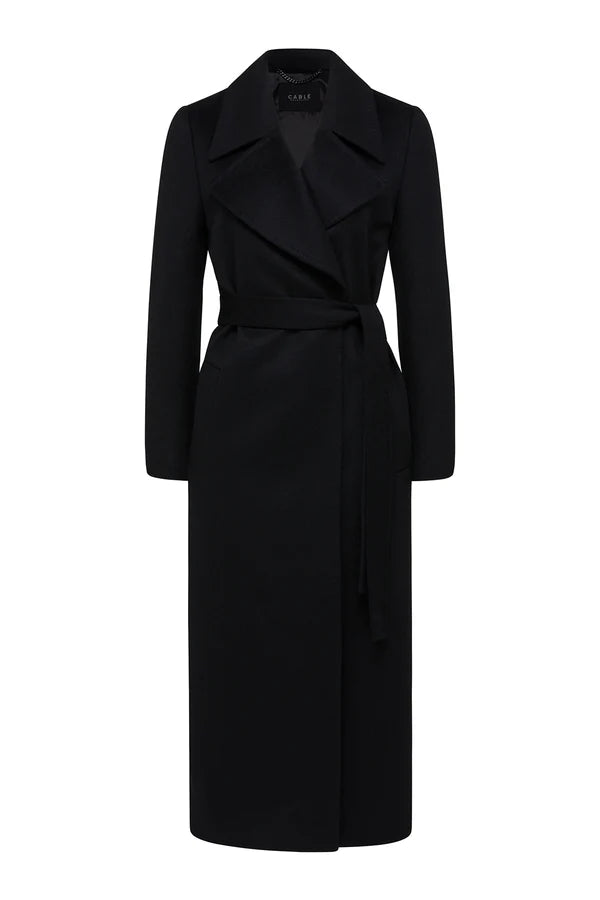 EVANS WOOL COAT in Black from Cable Melbourne