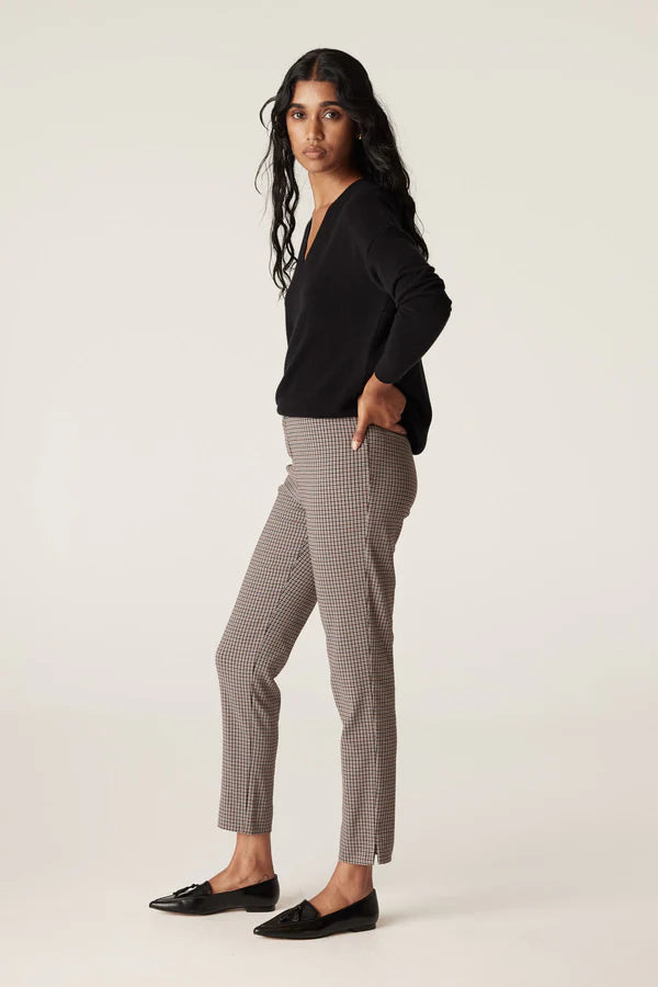 LIV MINI CHECK PANT in Brown Check from Cable Melbourne